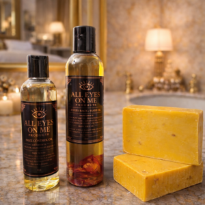 Edges Back Hair Oil, Frizz Control Oil and Tangerine Grapefruit and Soap